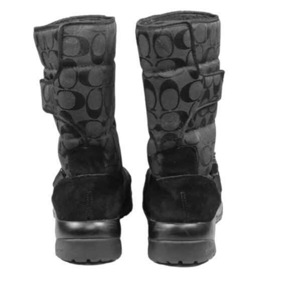 COACH 'Sharron' Signature C and Suede Boots - Picture 2 of 5